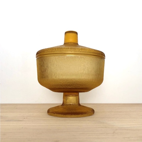 Textured Amber Glass Stasher - Picture 1 of 5